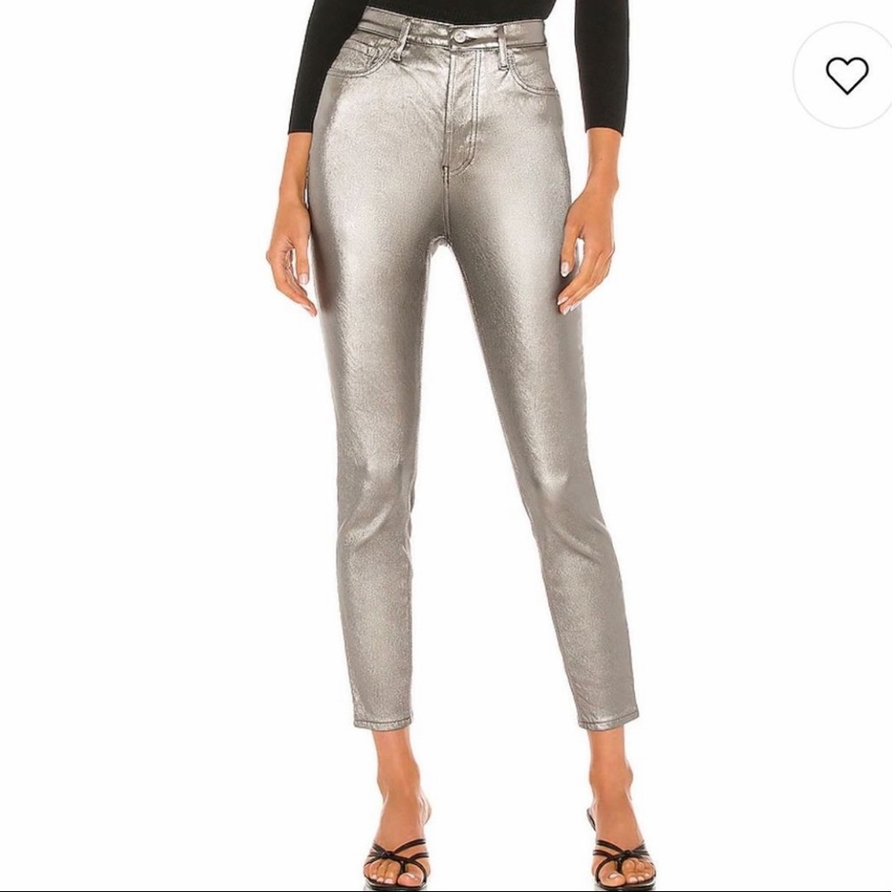 Free People metallic jeans never worn